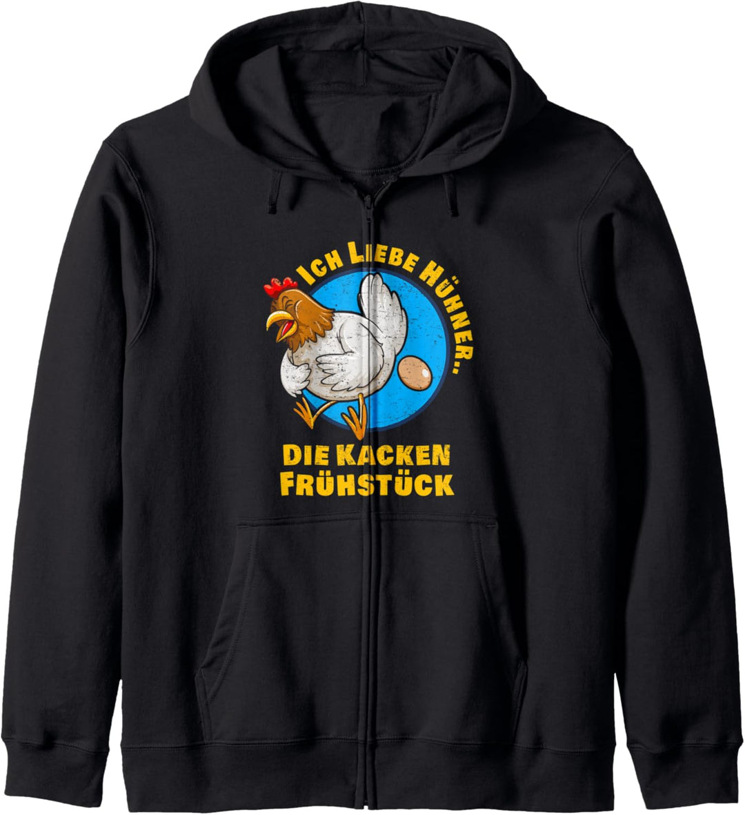 Henne Frühstücksei Huhn Bauer Bäuerin Hühnerstall Hühner Kapuzenjacke