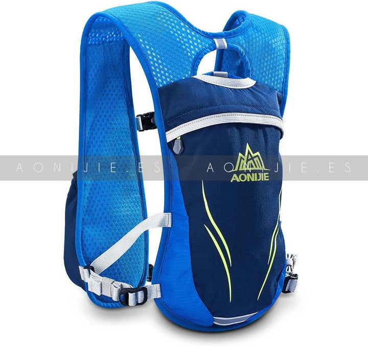 AONIJIE Ultrleicht 5.5L Laufen Running Trinkrucksack Hydrationspack Hydration Rucksack, Blau