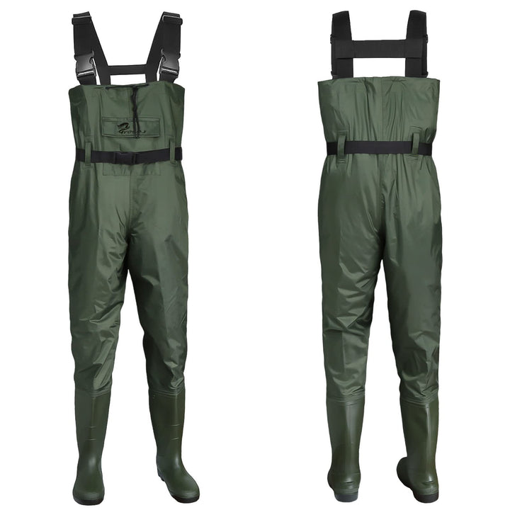 Croch Wathose für Kinder wasserdicht mit Gummi Stiefel ideale Angelhose und Watthose Kinderwathose 3