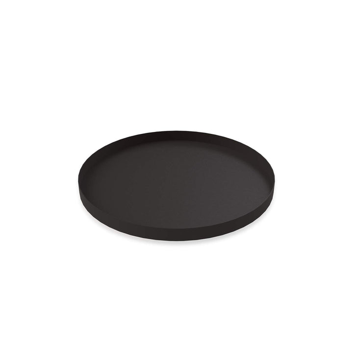 Cooee Design Tablett Circle aus Edelstahl in der Farbe Schwarz, Masse: 30cm x 30cm x 2cm, HI-012-BK