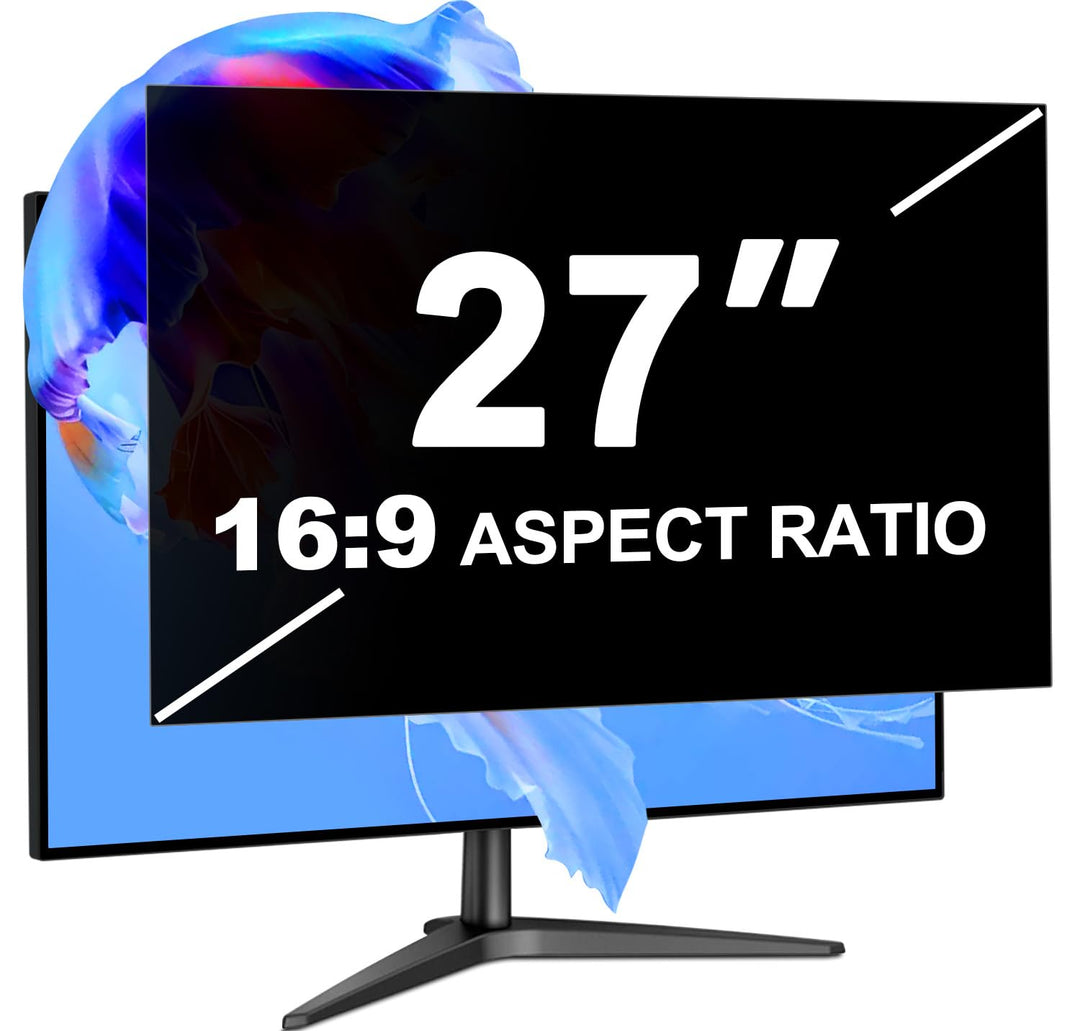27 Zoll Monitor Blickschutzfilter für 16:9 Seitenverhältnis, Blendfrei Blaulichtfilter Computer Priv