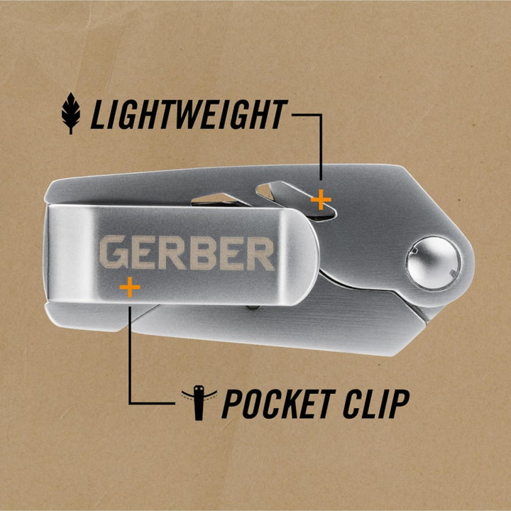 Gerber Cuttermesser, Klappbar, Klingenlänge: 5,7 cm, EAB Lite, Edelstahl, 31-000345 EAB Lite, 5,7 cm