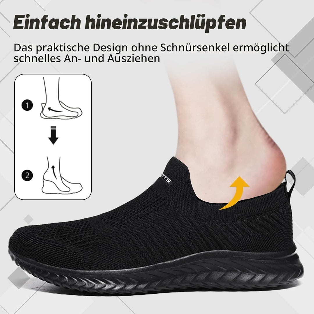 Slip On Sneakers Herren Damen Nurse Schuhe Walkingschuhe Outdoor Turnschuhe Sportschuhe Gym Bequem L