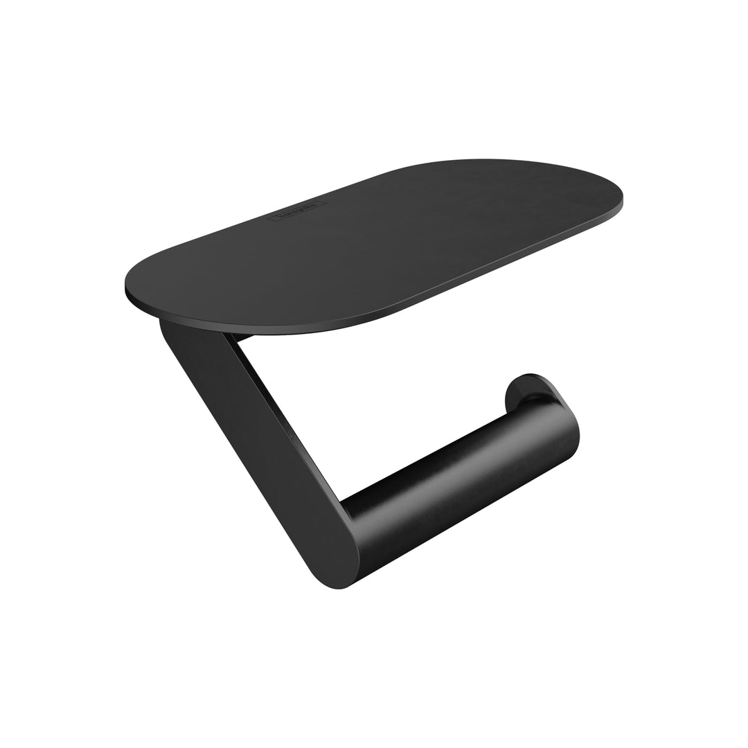 hansgrohe WallStrois - Toilettenpapierhalter, Klopapierhalter mit Ablage, 23cm, Badezimmer Zubehör o