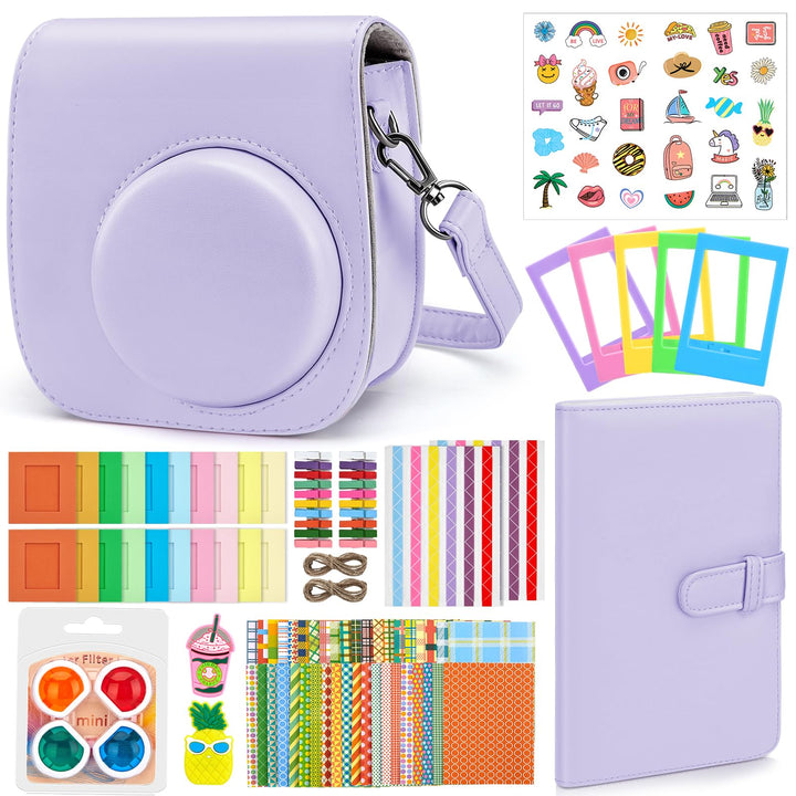 Eurhomewit Sofortbildkameras Zubehör Set für Fujifilm Instax Mini 12, Enthält Tasche für Instax Mini