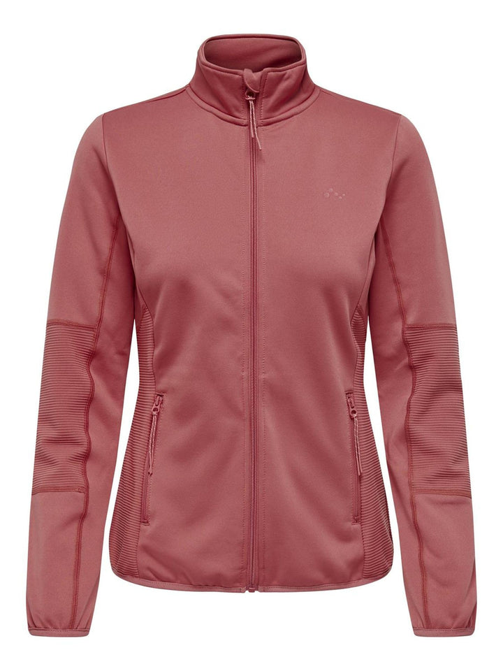 ONLY Damen Onpjetta Hn Fleece Jck Noos Jacke, S Mineral Red