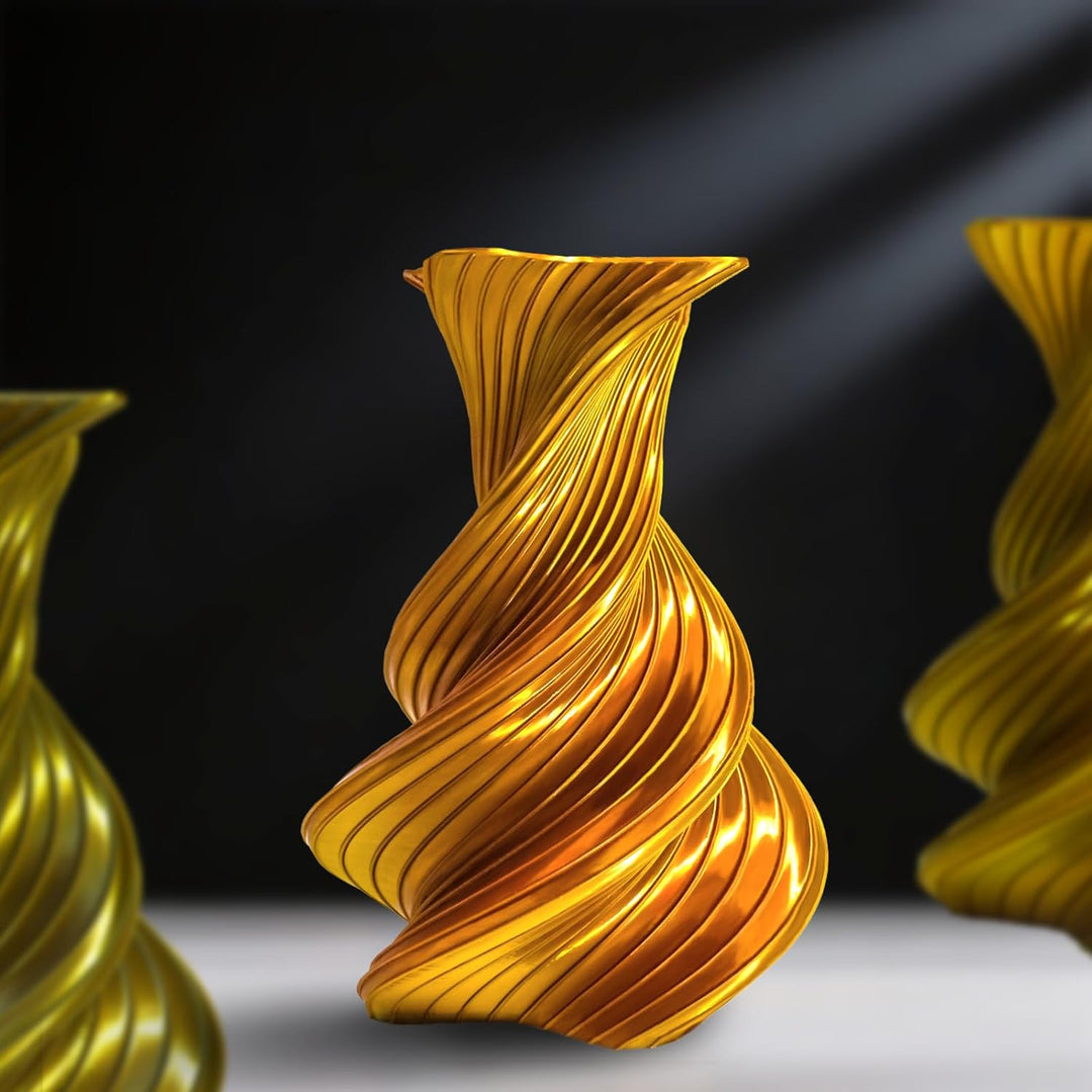 2-Farb Silk PLA Filament 1.75mm 1KG Gold Kupfer, Hochglänzende Oberfläche, Nahtlose Farbübergänge, S