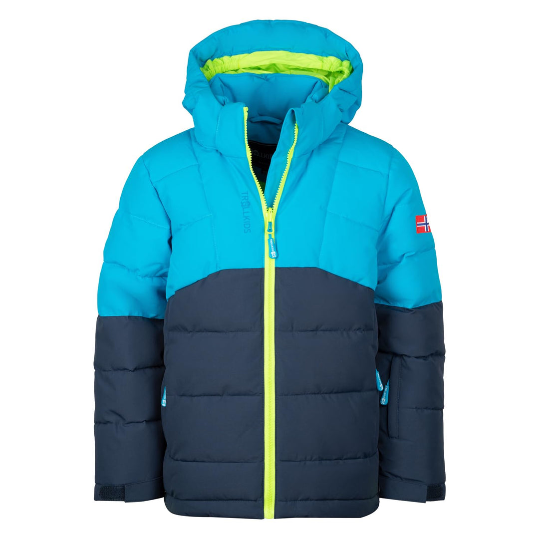 Trollkids Winterjacke Gryllefjord 98 Blau/Nachtblau/Limegrün, 98 Blau/Nachtblau/Limegrün
