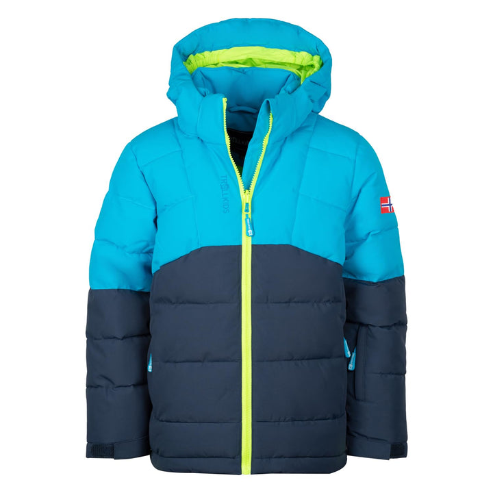 Trollkids Winterjacke Gryllefjord 98 Blau/Nachtblau/Limegrün, 98 Blau/Nachtblau/Limegrün
