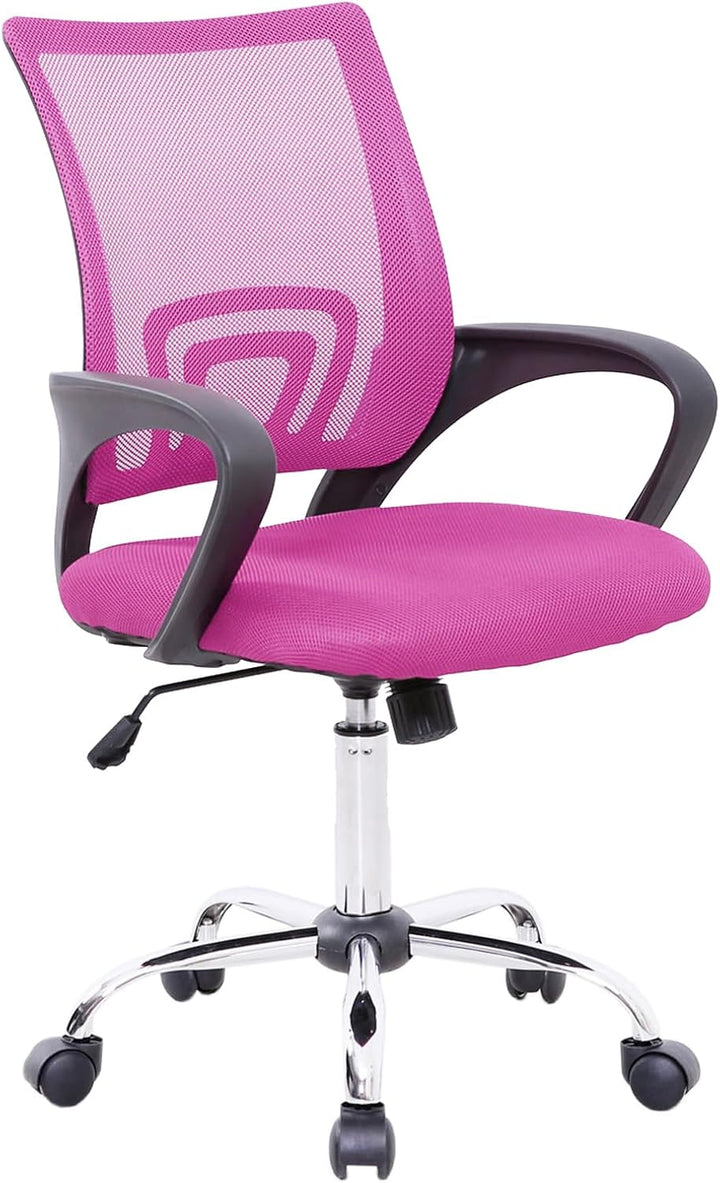 SVITA Cydney Kinder Schreibtischstuhl Bürostuhl Netzbezug Drehstuhl Stuhl Schreibtisch (Pink)