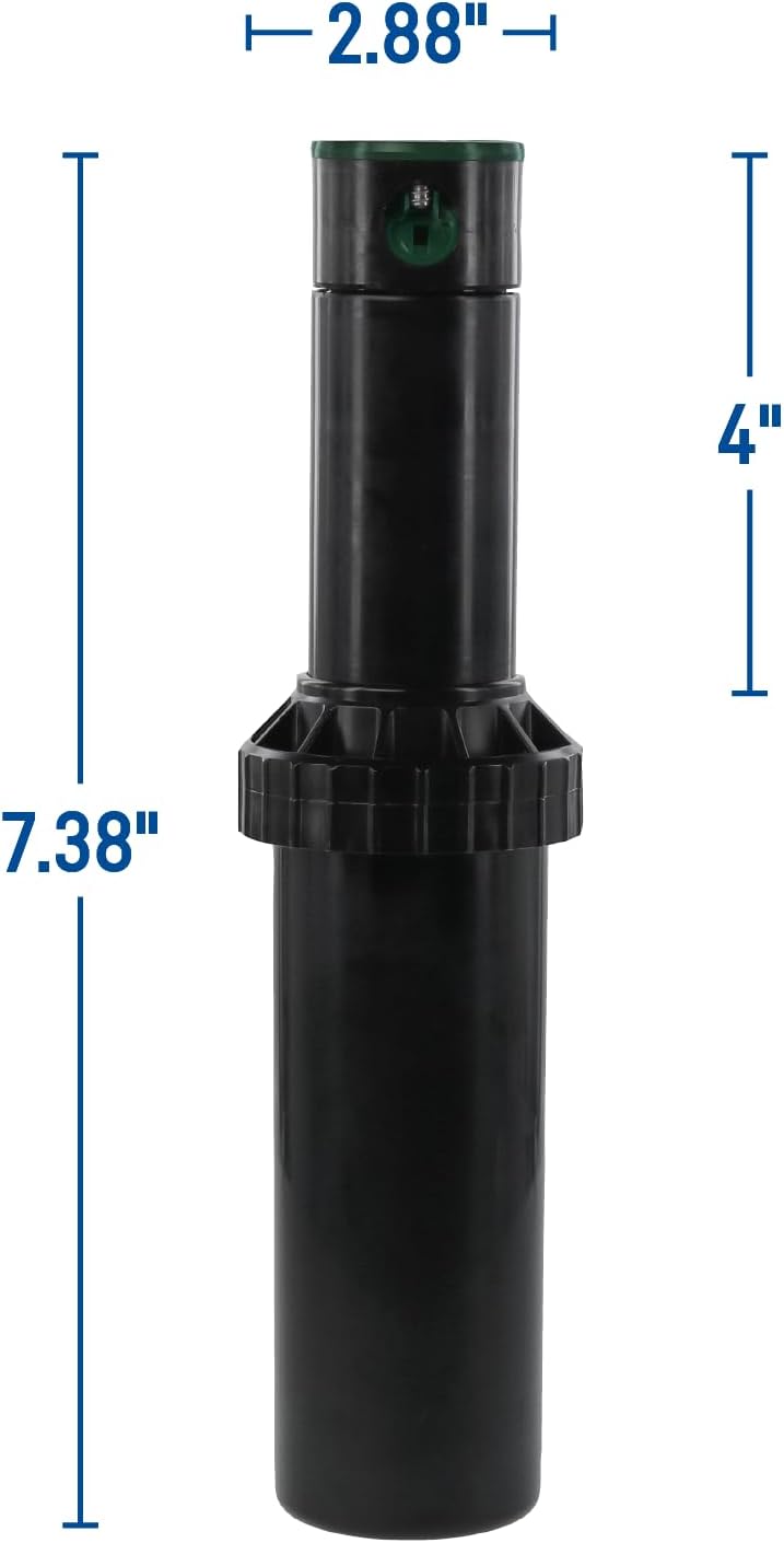Orbit 55461 Voyager 4-Zoll verstellbar Pop-Up Drive Gear Rotor Sprinkler Spray Head, 2er Pack 1 Schw
