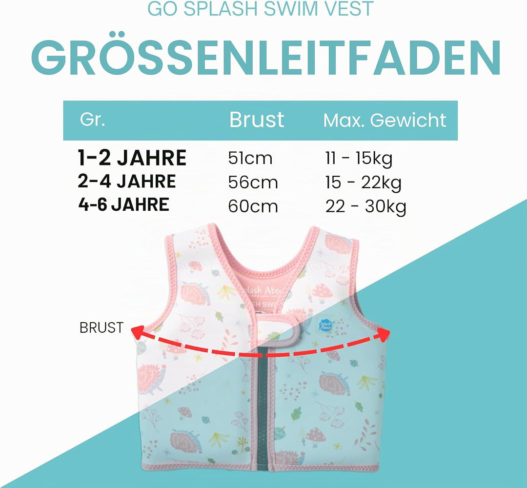 Splash About Go Splash Schwimmweste Forest Walk 1-2 jahre, Forest Walk 1-2 jahre