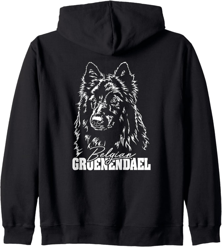 Belgian Groenendael Hund Hunde Portrait Hundeportrait Kapuzenjacke