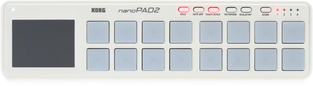 Korg NANOPAD2-WH 16 USB-Drumpad (16 Tasten) Weiss White