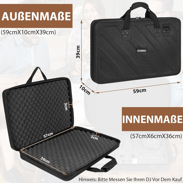 OUUTMEE Hart Reise Tragen Tasche für Pioneer DDJ SR SR2 RR Denon MC4000 Numark NVII Mixtrack Pro 3 N