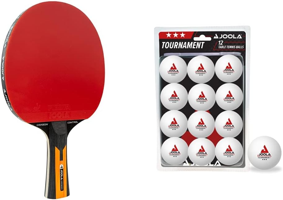 JOOLA Carbon Tischtennisschläger ITTF zugelassener Profi Tischtennis-Schläger für Fortgeschrittene S