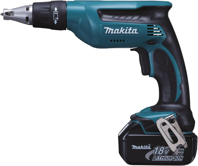 VISSEUSE PLAQUE DE PLÂTRE MAKITA SANS FIL 18 V 2 BATTERIES 3 AH - DFS451RFJ