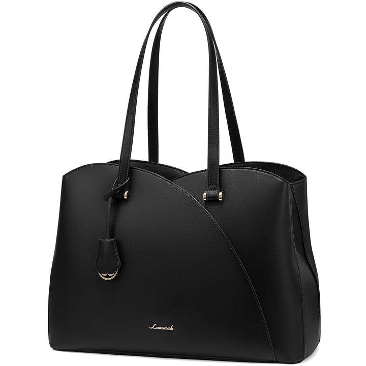 LOVEVOOK Handtasche Damen Gross, 15,6 Zoll Laptop Shopper Tasche Arbeitstasche Bürotasche, PU Leder