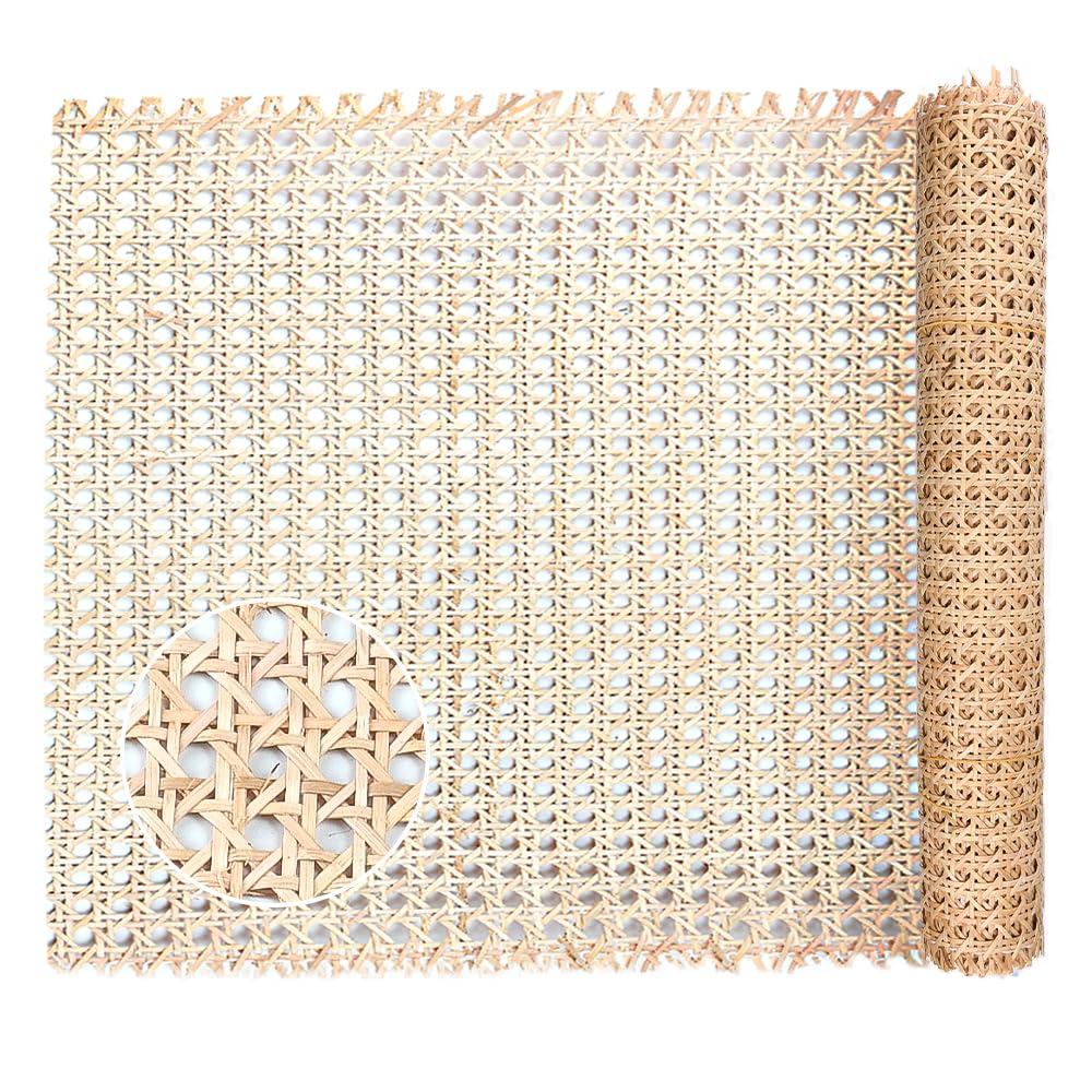 Kleemeiero Rattan Gurtband, 35 x 150cm Rattan Geflecht Natürliches Rattan-Gurt Cane Webbing Rattan R