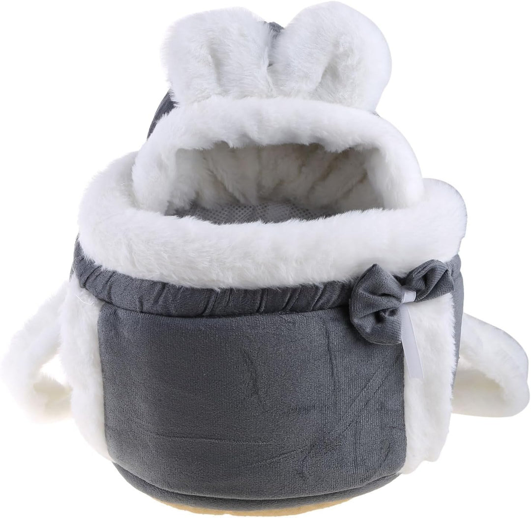 Haustier Rucksack Transporttasche, Weicher Flanell-Katzenrucksack mit Sicherheitsclip, Doppeltaschen