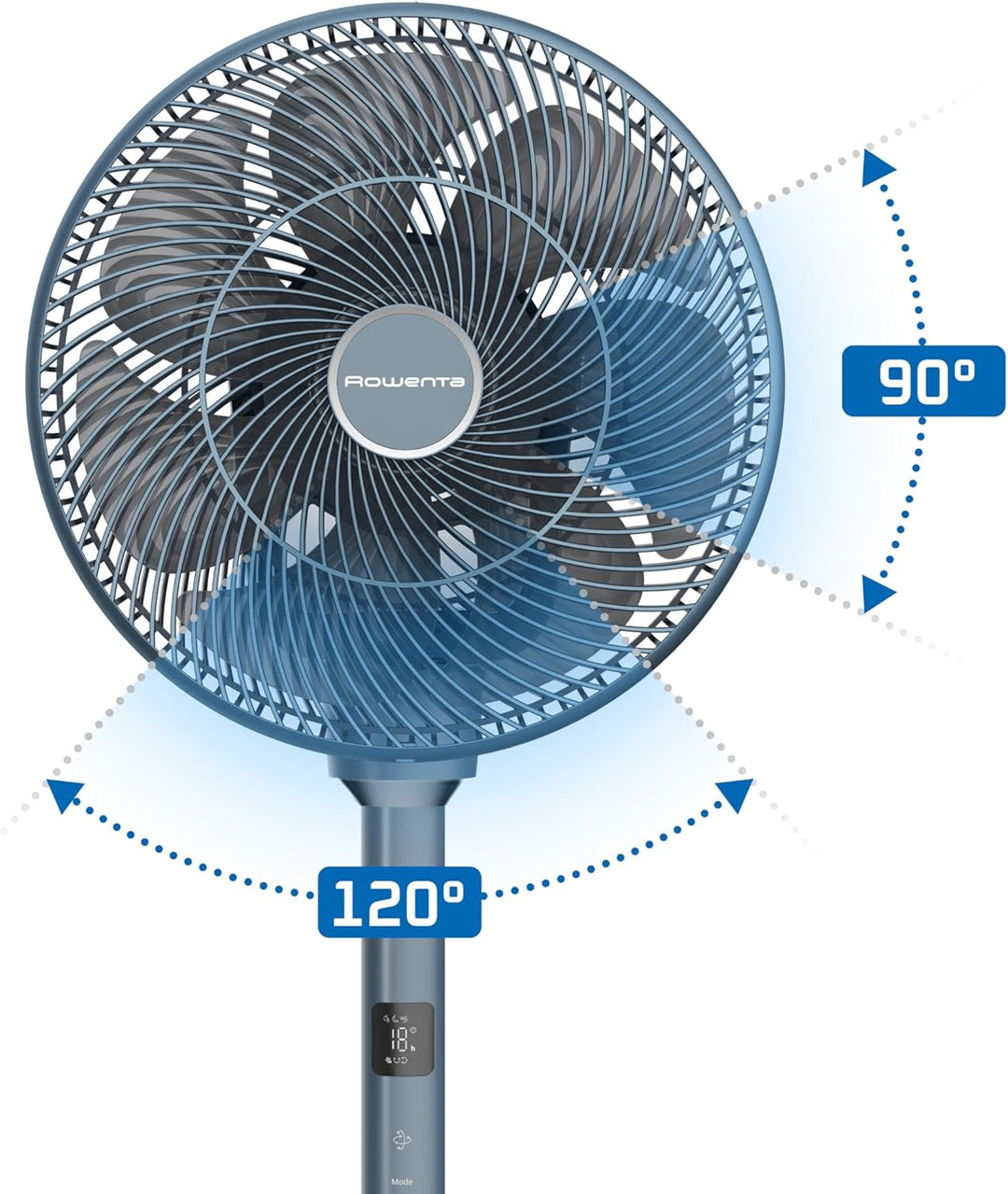 Rowenta Turbo Swift Silence Standventilator, multidirektionale Schwenkfunktion, bis zu 50% Energieei