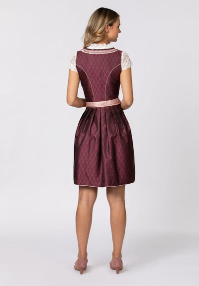 Stockerpoint Damen Dirndl Rosalinde Kleid für besondere Anlässe 34 Bordeaux, 34 Bordeaux