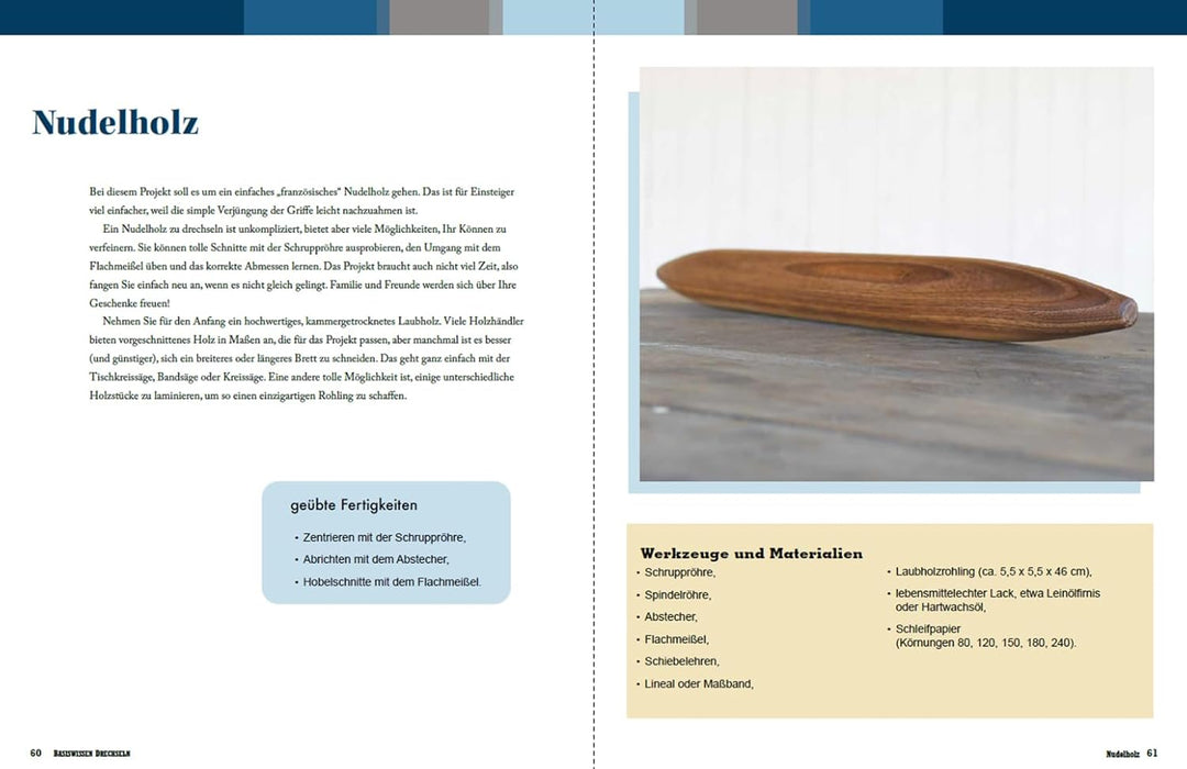 Basiswissen Drechseln: Holz, Werkzeug, Einsteigerprojekte, Taschenbuch