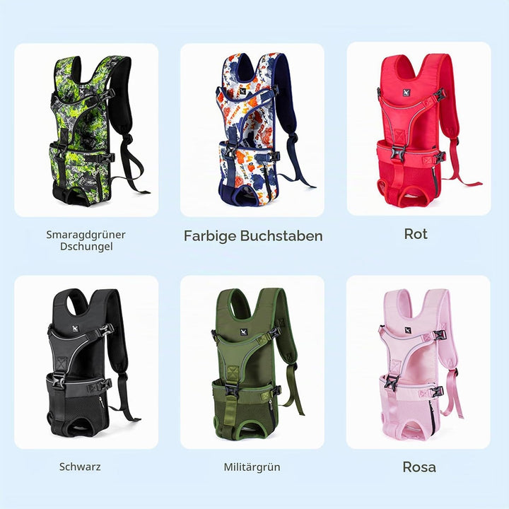 Haustiertrage Rucksack, Wasserdichter, Verstellbarer Hunde Frontträger für Reisen mit Mittelgrossen