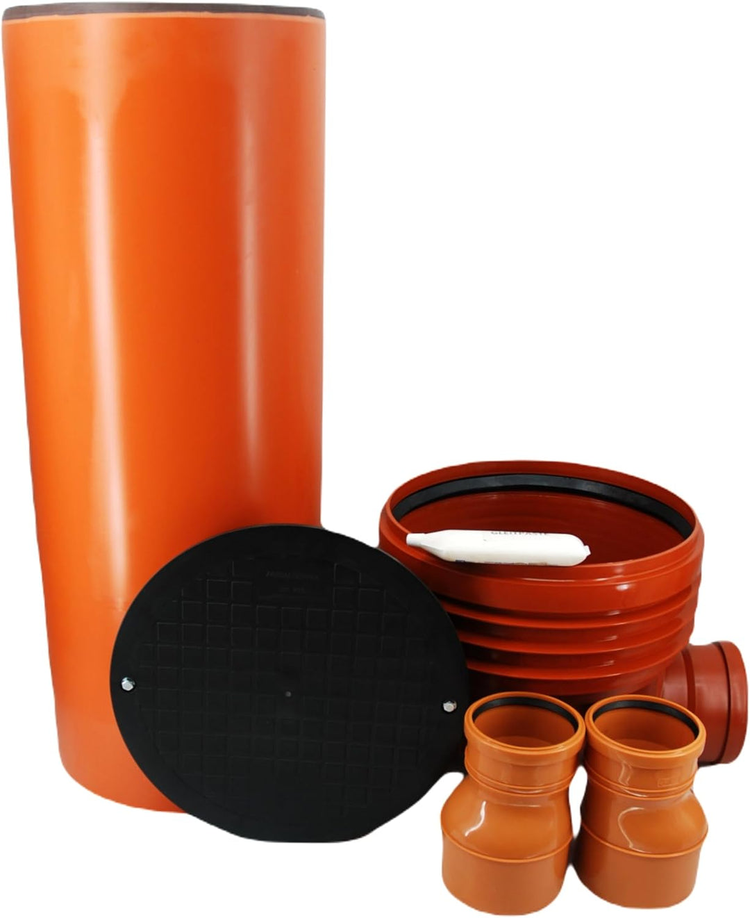 Megaa store KG Kontrollschacht DN 400/2 x Anschlüsse 160-125-110 Höhe 0,5m bis 2m Revisionsschacht A