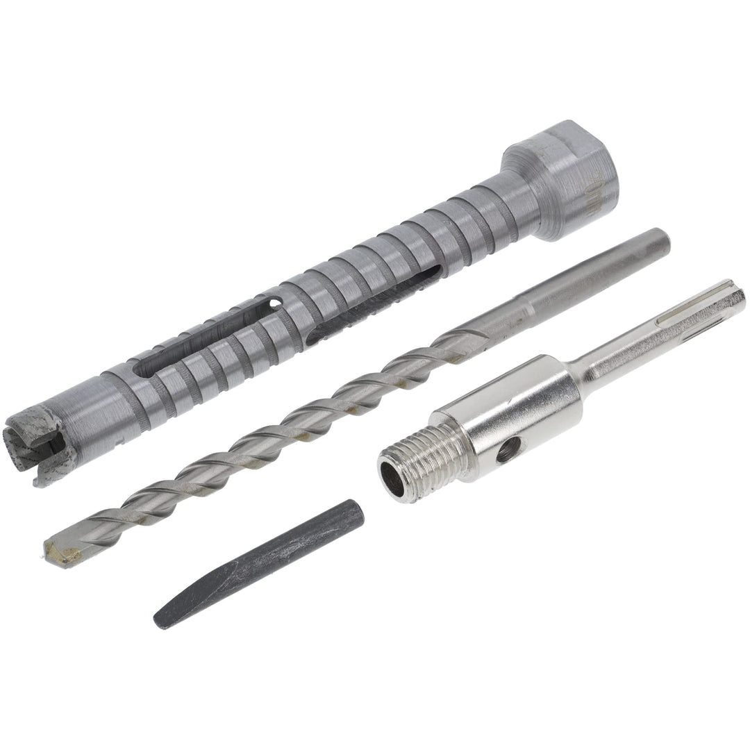 PRODIAMANT Diamant Bohrkrone ø 20mm Nutzlänge 150mm mit SDS Adapter lasergeschweisst für trocken Boh