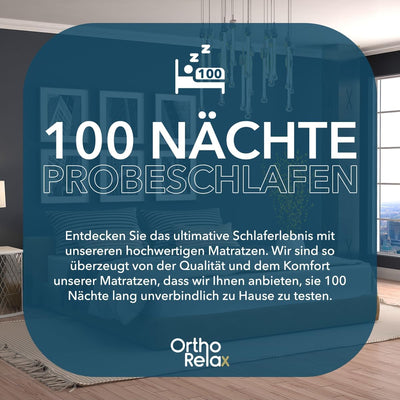 Ortho-Relax Gel Topper 90x200cm, Matratzentopper weich, waschbarer Bezug mit Zonenversteppung, Matra