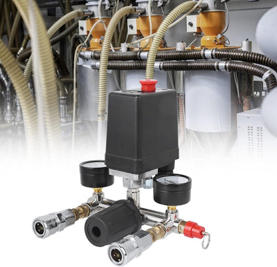 Luftkompressorhalterung Baugruppe Druckschalter Verteilerregler Anzeigen Luftkompressorschalter Pump