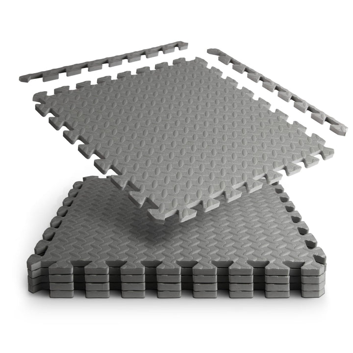 Schutzmatten 52 cm x 52 cm - Extradick 1,2 cm - Set - Gymnastikmatte Bodenschutzmatte Puzzlematte -