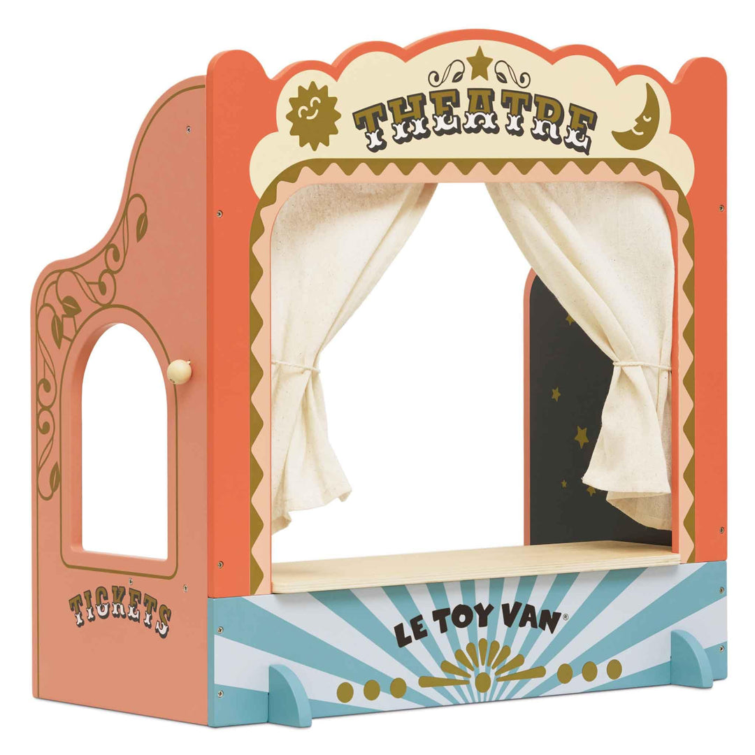 Le Toy Van - TV351 - Puppentheater für Kinder, ab 3 Jahren, Puppentheater aus Holz, Brettspiel, Roll