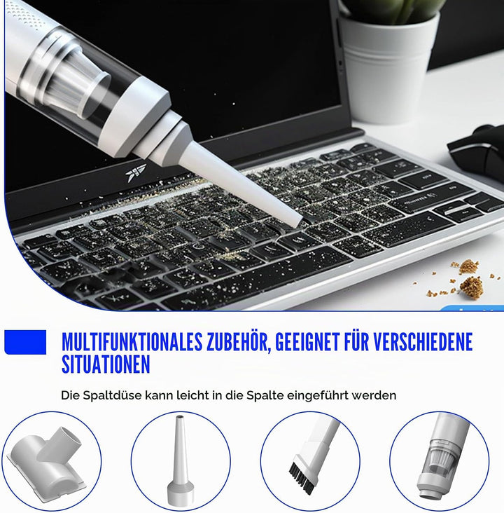 Handstaubsauger, 19000Pa Akku-Autostaubsauger mit USB-C Schnellladung Tragbarer, Leichter Multifunkt