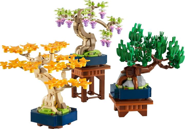 LEGO Botanicals Mini-Bonsais - Bonsai zum Bauen & Ausstellen - Kreative Deko Blumen - Ginkgo, Schwar
