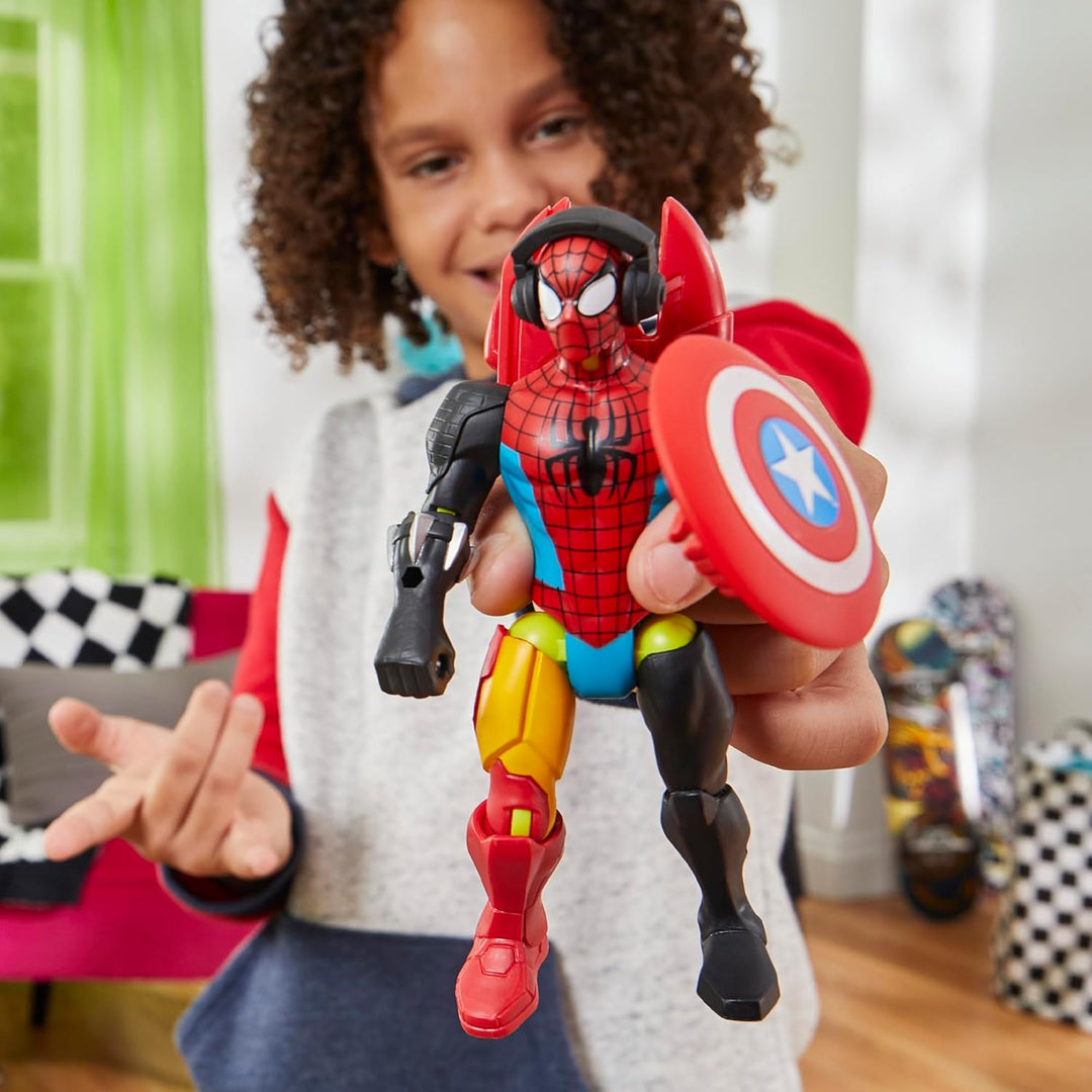 MixMashers Marvel Spider-Man Mix-and-Match Action-Figur & Accessoires, Spider-Man