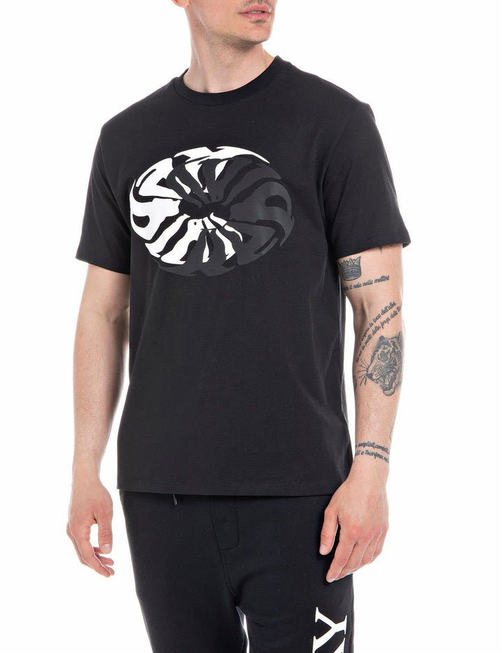 Replay Herren T-Shirt XXL Black 098, XXL Black 098