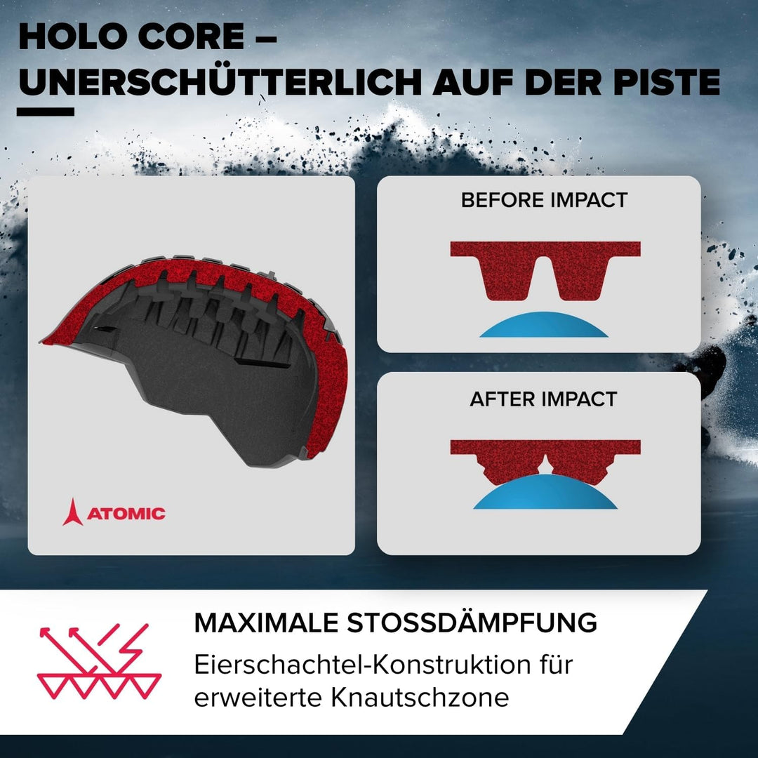 ATOMIC FOUR JR Skihelm für Kinder & Jugendliche - Max. Sicherheit bei Aufprällen - Innovatives Belüf