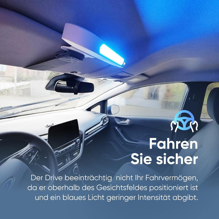 Luminette Drive® - Erste Lichttherapie-Lampe für den Einsatz im Auto - Geniessen Sie die Vorteile de