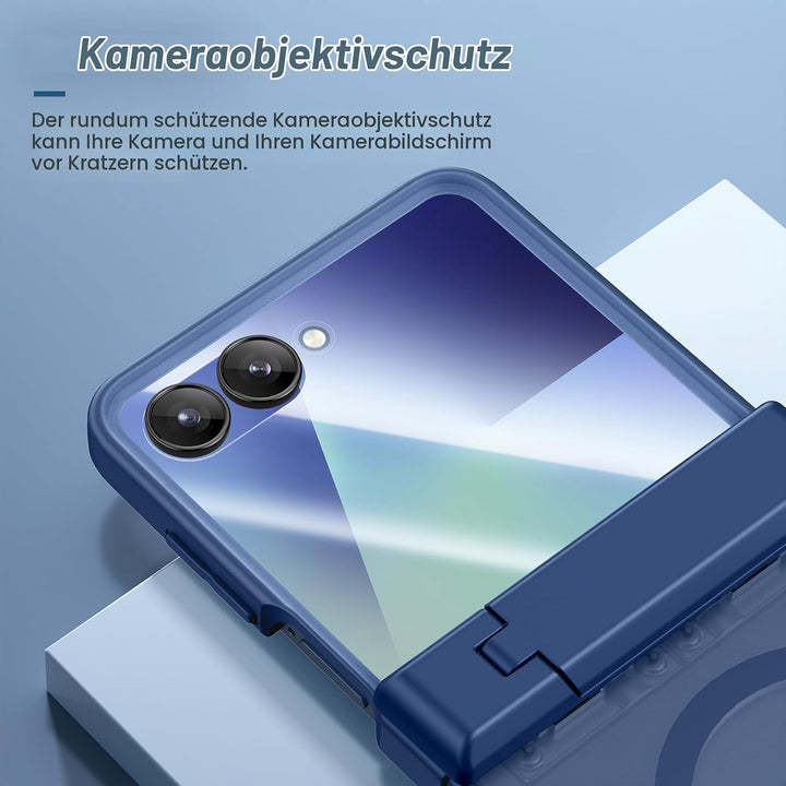Doeshine für Samsung Galaxy Z Flip 7 Hülle [Not für Flip 7FE] mit Mag-Safe, Ständer und Displayschut