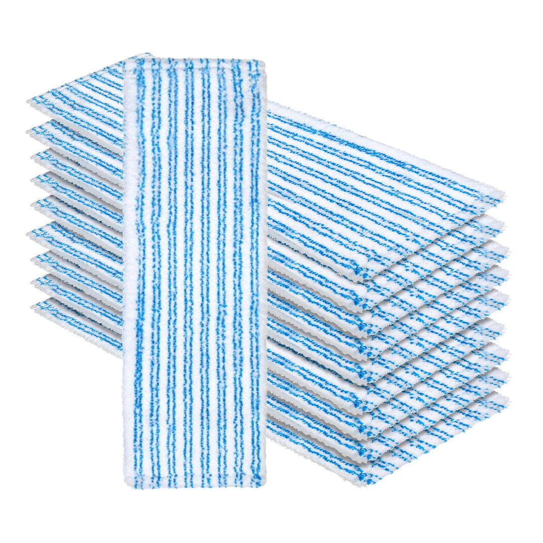 Okaei 10 Stück Wischmopp Bezug (40 cm) - Premium Bodenwischer-Wischbezug aus 100% Microfaser - Bezug