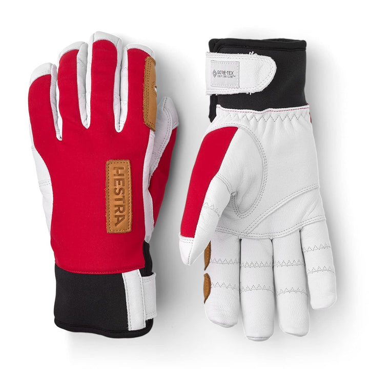 HESTRA Ergo Grip Active Wool Terry Handschuhe, red-Offwhite, EU 7 Rot/weiss 7, Rot/weiss 7