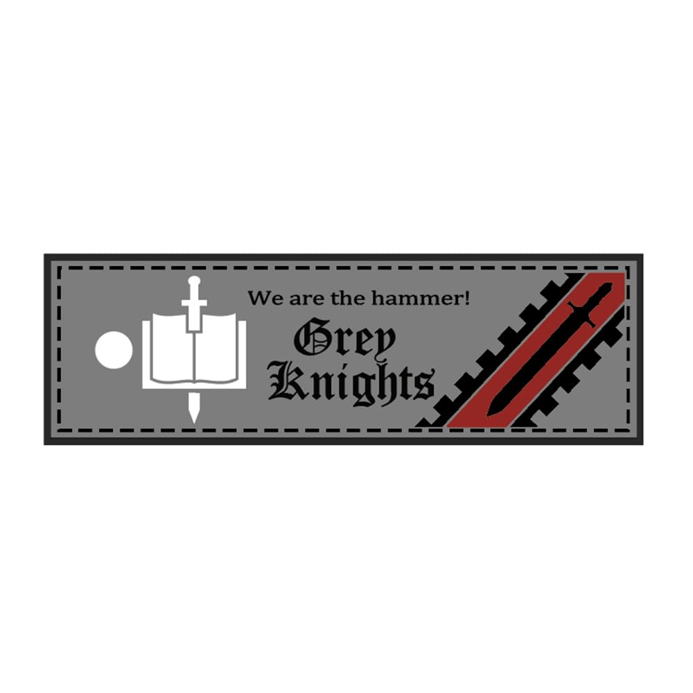 Starforged Imperiale Streitkräfte Moral-Patches Warhammer 40K WH40-Graue Ritter Grey Knight, Grey Kn