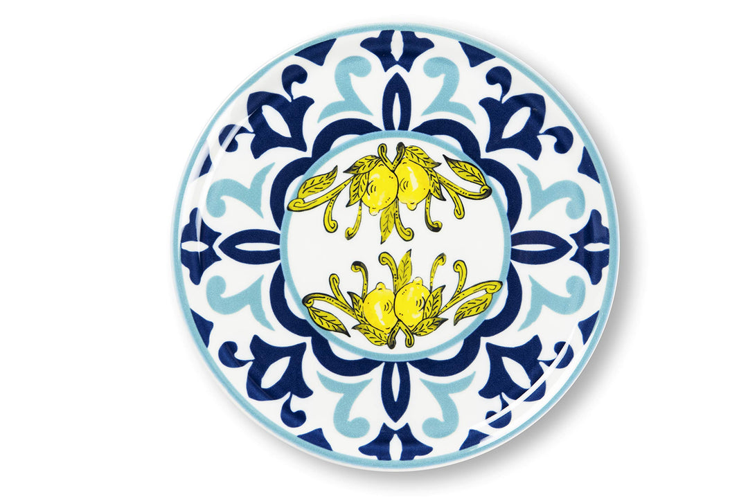 Excelsa 65157 Amalfi Set mit 6 Pizzatellern, Porzellan