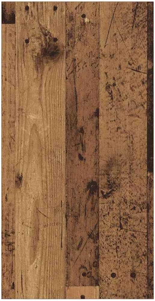 vidaXL TV-Schränk mit Regal Wandmontiert mit Speicher Altholz 37 x 37 x 72 cm Holzwerkstoff 72 cm Al