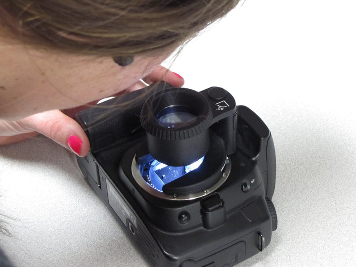 Carson SensorMag 4,5X LED Lupe zur Sensorreinigung von DSLR-Kameras (SM-44) Single, Single