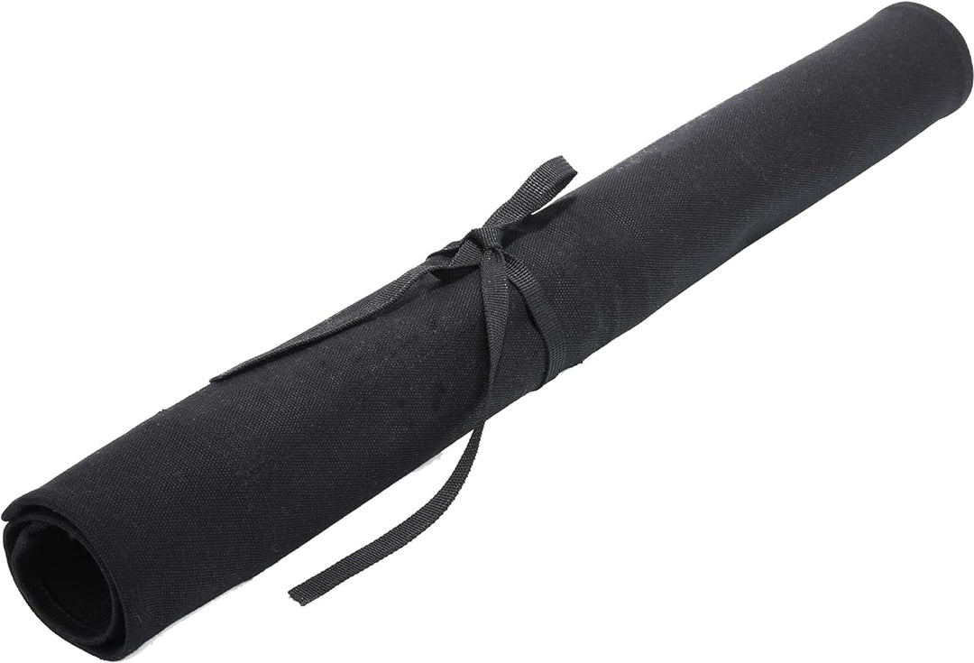 Kaaltisy Gewachstes Canvas-Messer-Rolltasche, Aufbewahrungstasche für Küchenmesser, wasserdichte Mes