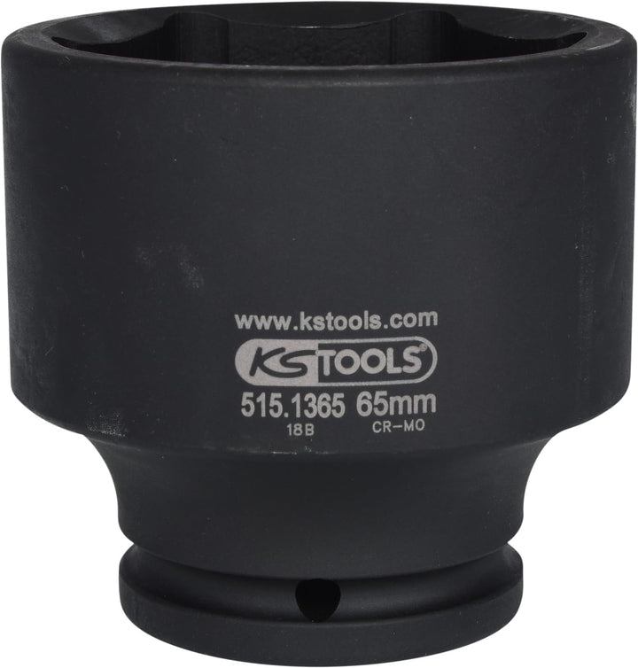 KS Tools 515.1365 3/4" Sechskant-Kraft-Stecknuss, kurz, 65mm