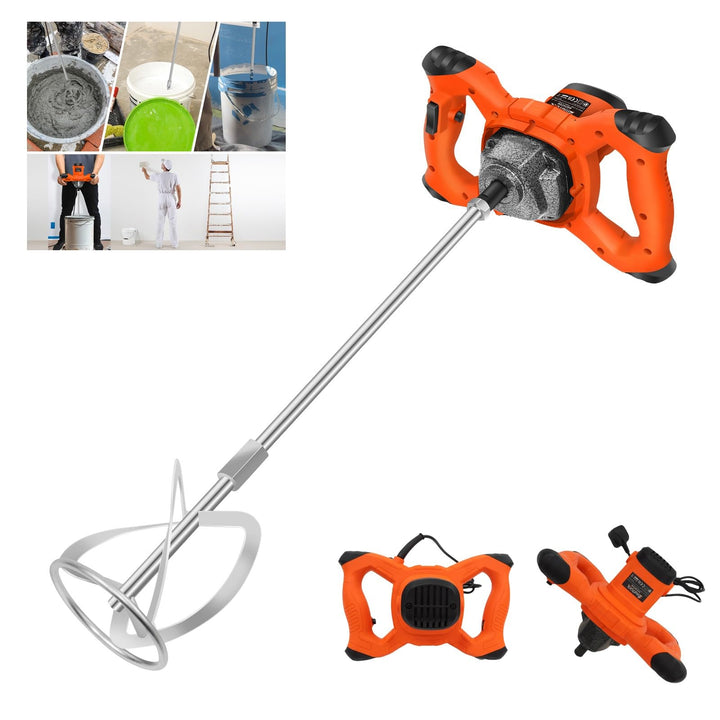 Rührwerk Farb- / Betonmischer 2600 W Profi Mörtelrührer Rührgerät Zementrührer - Soft Start - mit 6-